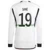 Maillot à Manches Longues Allemagne Sane 19 Domicile Coupe du Monde 2022 Pour Homme